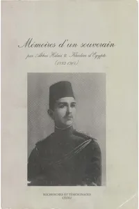 Mémoires d'un souverain, par Abbas Hilmi II, Khédive d'Égypte_cover