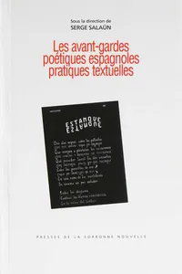 Les avant-gardes poétiques espagnoles_cover