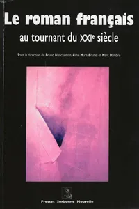 Le roman français au tournant du XXIe siècle_cover