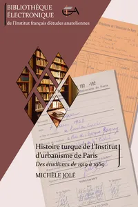 Histoire turque de l'Institut d'urbanisme de Paris_cover