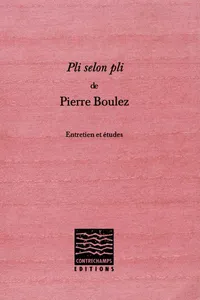 Pli selon Pli de Pierre Boulez_cover