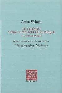 Le chemin vers la nouvelle musique et autres écrits_cover