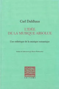 L'idée de la musique absolue_cover