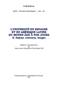 L'Université en Espagne et en Amérique Latine du Moyen Âge à nos jours. II_cover