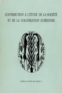 Contribution à l'étude de la société et de la colonisation eubéennes_cover