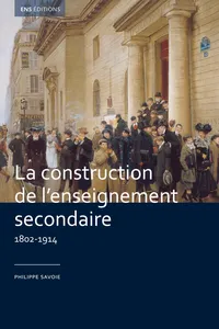 La construction de l'enseignement secondaire_cover