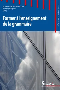 Former à l'enseignement de la grammaire_cover