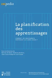 La planification des apprentissages_cover