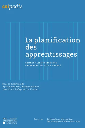 La planification des apprentissages