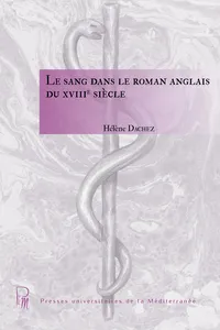 Le sang dans le roman anglais du XVIIIe siècle_cover