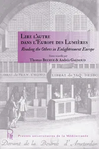 Lire l'autre dans l'Europe des Lumières_cover