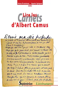 Lire les Carnets d'Albert Camus_cover