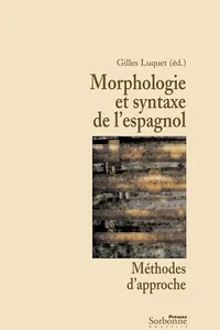 Morphologie et syntaxe de l'espagnol_cover