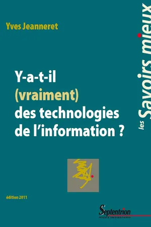 Y-a-t-il (vraiment) des technologies de l'information ?