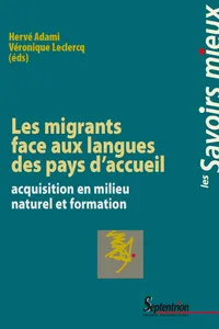 Les migrants face aux langues des pays d'accueil_cover