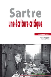 Sartre. Une écriture critique_cover