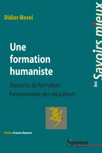 Une formation humaniste_cover