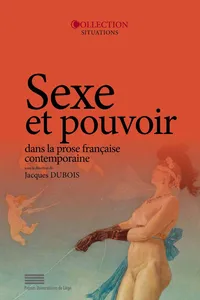 Sexe et pouvoir dans la prose française contemporaine_cover