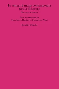 Le roman français contemporain face à l'Histoire_cover