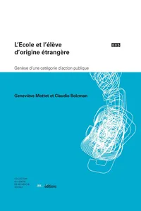 L'École et l'élève d'origine étrangère_cover