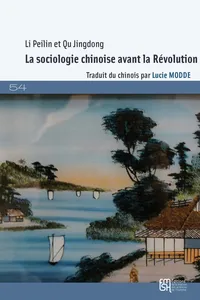 La sociologie chinoise avant la Révolution_cover
