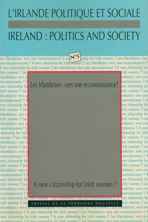 Les Irlandaises : vers une reconnaissance / A New Citizenship for Irish Women?