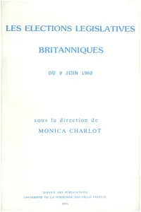 Les Élections législatives britanniques du 9 juin 1983_cover