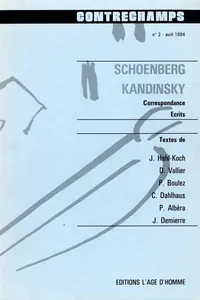 Schoenberg - Kandinsky. Correspondance, écrits_cover