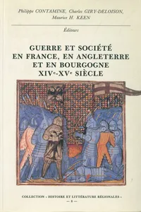 Guerre et société en France, en Angleterre et en Bourgogne XIVe-XVe siècle_cover