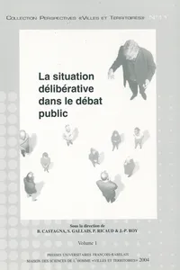 La situation délibérative dans le débat public_cover