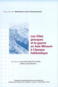 Les Cités grecques et la guerre en Asie mineure à l'époque hellénistique_cover