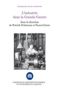 L'industrie dans la Grande Guerre_cover