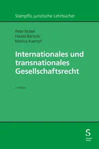 Internationales und transnationales Gesellschaftsrecht_cover