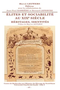 Élites et sociabilité au XIXe siècle_cover