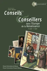 Conseils et conseillers dans l'Europe de la Renaissance_cover