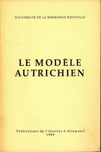 Le modèle autrichien_cover