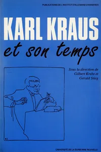 Karl Kraus et son temps_cover