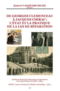 De Georges Clemenceau à Jacques Chirac : l'état et la pratique de la Loi de Séparation_cover