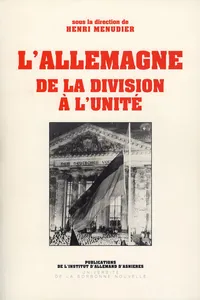 L'Allemagne. De la division à l'unité_cover