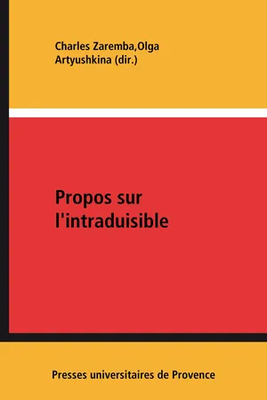 Propos sur l'intraduisible