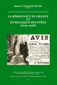 La Résistance en France et en Belgique occupées_cover