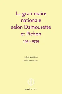 La grammaire nationale selon Damourette et Pichon_cover