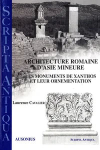 Architecture romaine d'Asie Mineure_cover