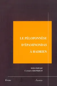 Le Péloponnèse d'Épaminondas à Hadrien_cover