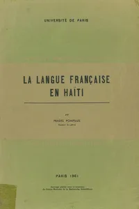 La langue française en Haïti_cover