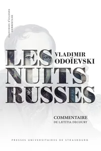 Les nuits russes de Vladimir Odoïevski_cover