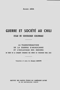 Guerre et société au Chili. Essai de sociologie coloniale_cover