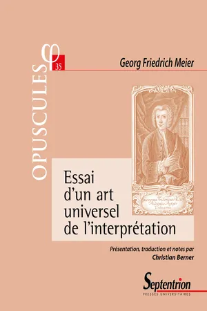 Essai d'un art universel de l'interprétation