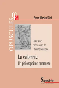 La calomnie. Un philosophème humaniste_cover