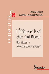 L'Éthique et le soi chez Paul Ricœur_cover